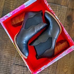 Womens Black heel boots